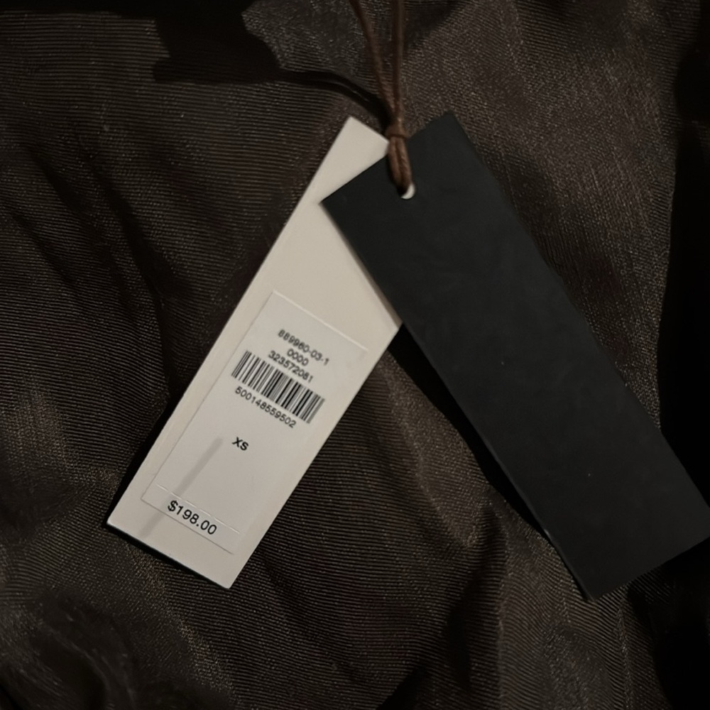NWT! BANANA REPUBLIC BROWNSTONE VISCOSE-LINEN TRAPEZE MAXI DRESS - XS - Picture 4 of 9
